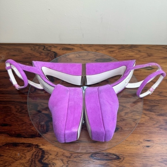 Jessica Simpson Deirae Suede Ankle Strap Platform Pump in Orchid - Picture 14 of 16